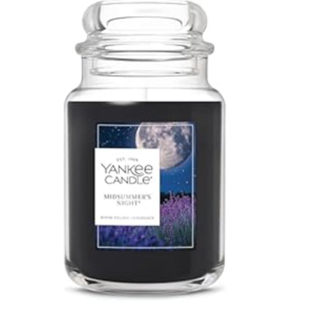 Yankee Candle Midsummer's Night Scented Jar Room Filling Fragrance 22 oz